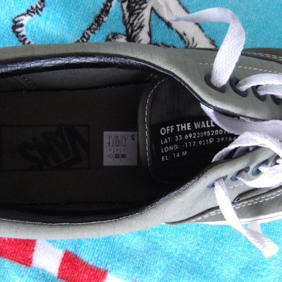 vans off the wall olive shoes size mens 8 womens 9.5 main image 11